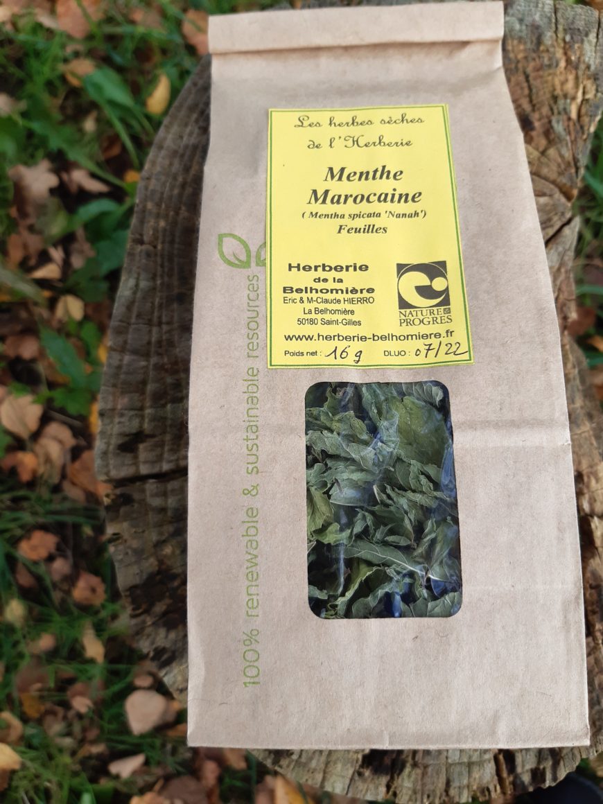 Sachet de Menthe Marocaine Herberie de la Belhomière
