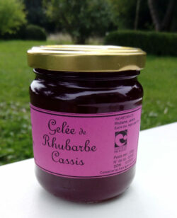 Gelée de rhubarbe et cassis 230g