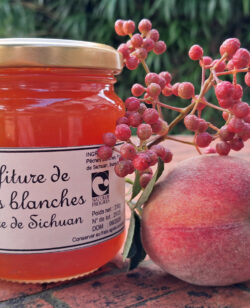 Confiture de pêches blanches au poivre de Sichuan